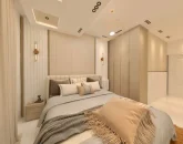 اتاق خواب مدرن کرم آپارتمان در قائمشهر 34543453