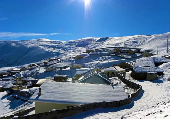 ییلاق خوشواش مازندران در زمستان پوشیده از برف 415844