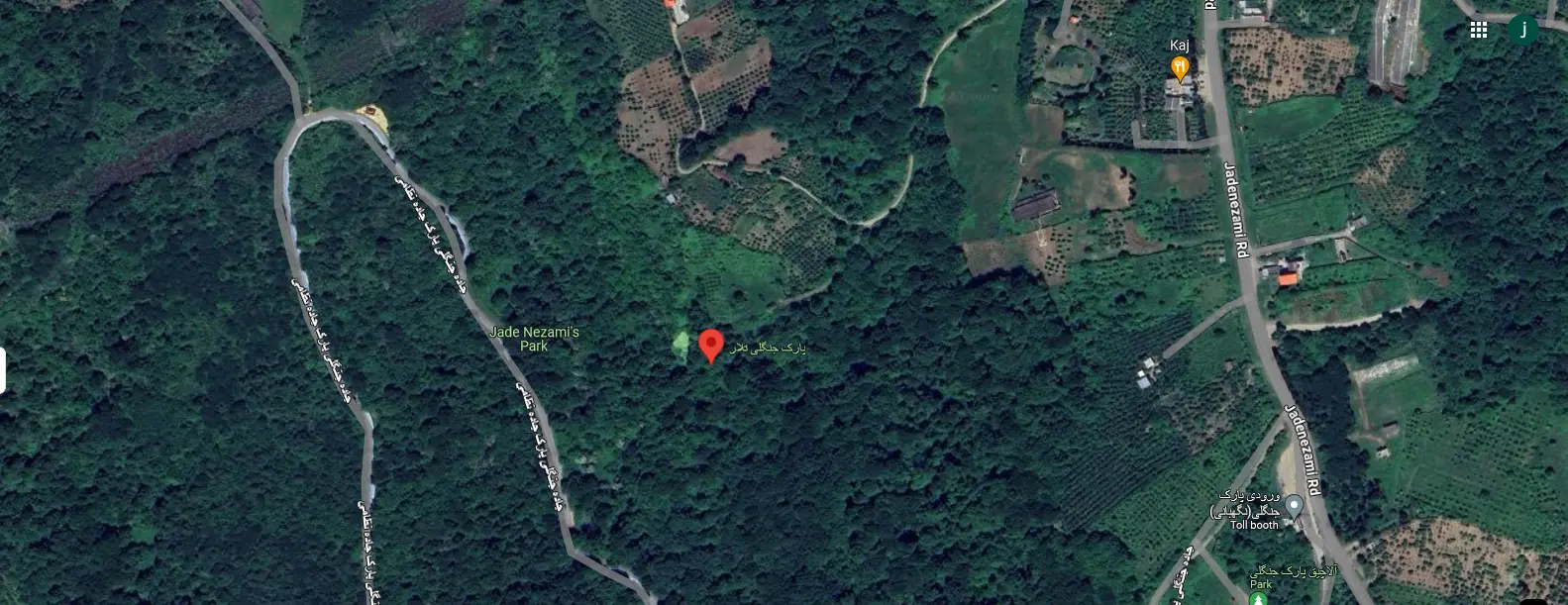 آدرس دقیق پارک جنگلی تلار روی نقشه 1456846