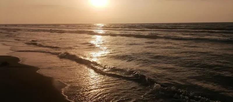 ساحل موج چپکرود در نزدیکی غروب 41564گ